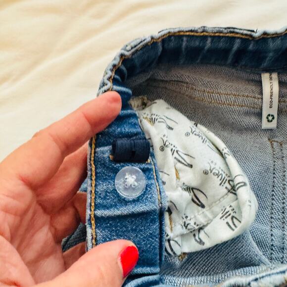 Silver Jeans Co. Derek Boys Jean Shorts Jorts Pull-On Adjustable Waist Size 7 - Picture 4 of 5